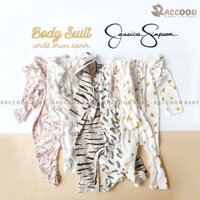 Bộ đồ liền thân không tất chất vải thun lạnh xuất Pháp body suilt bé gái Jessica Simpson (3-24m)