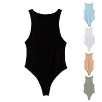 Bộ đồ liền thân nữ hàng ngày Cổ chữ O co giãn nhẹ kỳ nghỉ xuân thu đông