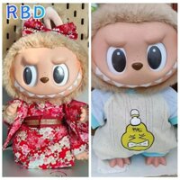 Bộ đồ liền thân RBD Labubububu, Quần áo búp bê Labubububububuku có thể thay thế dễ thương, Phim hoạt hình thủ công thời trang Labupu Kimono cho búp bê Labubububu 30cm