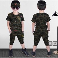 Bộ đồ lính rằn ri bé trai size 23-26 kg