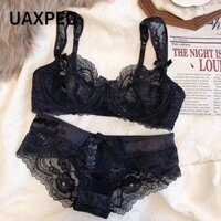 Bộ đồ lót 2 mảnh UAXPEO, Quần lót nữ phong cách múa ba lê nơ, Thân thiết ren Sheer