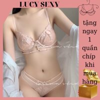 Bộ đồ lót B031 ren hoa lưới có gọng cao cấp