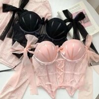 Bộ Đồ Lót Cosret Có Gọng Kèm Đai Kẹp Tất Quai Nơ Siêu Đẹp VITDY
