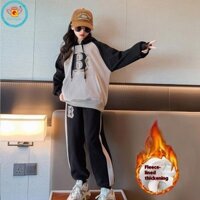 Bộ đồ lót lông cừu mùa thu đông IQ Angel Girls 'Áo và quần dễ thương Áo len mùa thu thời trang và thoải mái