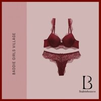 Bộ đồ lót Milly Set S2341 có gọng mút dày push up tạo form chất ren kèm quần lọt khe Bralettehousevn