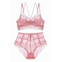 Bộ đồ lót ngực mỏng ren siêu mỏng, áo lót ngực cao, áo ngực trong suốt, áo ngực