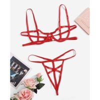 Bộ đồ lót nữ gợi cảm . BDSM . có gọng không cúp. hàng thiết kế. Tặng một dây buộc tóc 5k