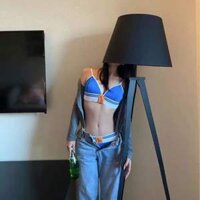 Bộ đồ lót thời trang viền trắng Bộ đồ lót cotton nguyên chất kháng khuẩn thoải mái