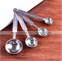 Bộ đo lường 4 muỗng inox tsp/ml