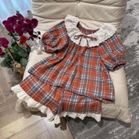 Bộ đồ mặc nhà cotton dày dặn phối ren nơ ren cute cho các nàng