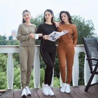 Bộ đồ mặc nhà cotton thu đông Winny 22541