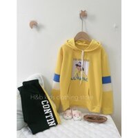 bộ đồ mặc nhà dáng thể thao có mũ sai đại cho bé gái 25-40kg, bộ đồ mặc nhà sang chảnh cho bé gái