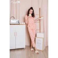 Bộ đồ mặc nhà Karoll -Bộ thô quần dài áo tay lửng NH18.xxx43