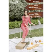 Bộ đồ mặc nhà Karoll -Bộ thô quần dài áo tay lửng NH18.xxx55