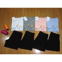 Bộ đồ mặc nhà nữ thun cotton đùi cộc VNXK