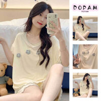 Bộ Đồ Mùa Hè Nữ Thường Ngày Mùa Hè Băng Lụa Cảm Giác Thoáng Mát Chất Béo Ngọt MM Size Lớn Quần Short Tay Ngắn Thể Thao Nhà Bộ Hai Mảnh