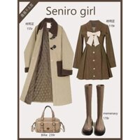 Bộ Đồ Mùa Thu Đông Nữ Kiểu Mới Nhất Mặc Váy Tây, Thắt Lưng, Gầy Gò, Hai Bộ Áo Khoác Kiểu Anh Phiên Bản Hàn Quốc.