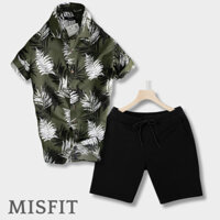 Bộ đồ nam MISFIT mùa hè form rộng, thoáng mát-quần kaki mềm mịn co giãn phù hợp đi chơi HOATIETXANH