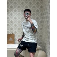 Bộ đồ nam mùa hè chất cotton cổ tròn Nike màu trắng,đen họa tiết,đồ thể thao nam thoáng khí siêu nhẹ cao cấp