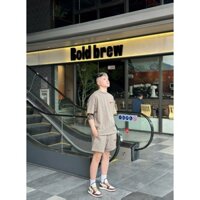 Bộ đồ nam mùa hè chất cotton Nike Jodan màu xám họa tiết, đồ thể thao nam thoáng khí siêu nhẹ cao cấp