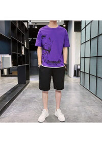 bộ đồ nam thể thao - Tím - L