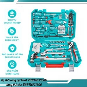 Bộ đồ nghề cầm tay 130 chi tiết Total THKTHP21306