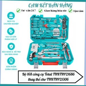 Bộ đồ nghề cầm tay 130 chi tiết Total THKTHP21306