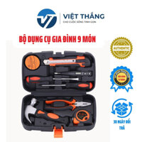 Bộ đồ nghề  sửa chữa gia đình  9 món,  Hộp công cụ dụng cụ sửa chữa gia đình cầm tay đa năng