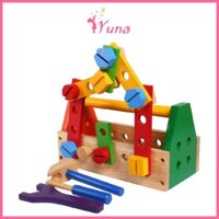 Bộ đồ nghề sửa chữa lắp ghép kỹ thuật - Đồ chơi gỗ thông minh Winwintoys cho bé