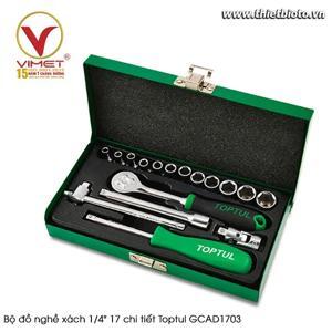Bộ đồ nghề xách 1/4" 17 chi tiết Toptul GCAD1703