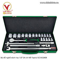 Bộ đồ nghề xách tay 1/2" 24 chi tiết Toptul GCAD2408