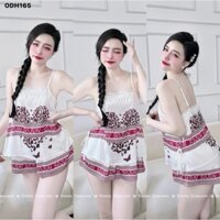 Bộ đồ ngủ 2 dây (40-60Kg) Lụa Latin mềm mịn, mát, đồ mặc nhà sang chảnh cao cấp