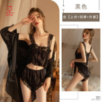 BỘ ĐỒ NGỦ 2 DÂY  PHỐI REN GƠI CẢM