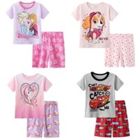 Bộ Đồ Ngủ Áo Thun Tay Ngắn Phối Quần Short In Hoạt Hình Paw Patrol Dễ Thương Cho Bé