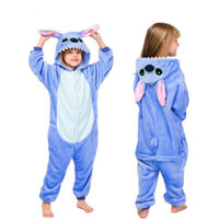 Bộ Đồ Ngủ Baju Tidur Trẻ Em Stitch Khủng Long Pikachu Bộ Đồ Ngủ Trẻ Em Vải