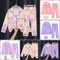 Bộ Đồ Ngủ Bé Gái Mỏng Bộ Cardigan Loungewear Trẻ Em Bộ Đồ Ngủ Bé Gái Bộ Đồ Ngủ