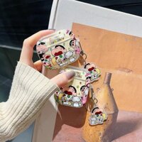 Bộ đồ ngủ Crayon Shin-chan Vỏ tai nghe hoạt hình CHO AIRPODS 4 PRO2 1 / 2 / 3 Phụ kiện vỏ bảo vệ mềm