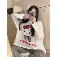 Bộ đồ ngủ dài tay Hello Kitty Bộ đồ ngủ bé gái Sweet Homewear