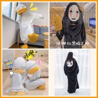 Bộ đồ ngủ hoạt hình anime con vịt gồm đầm và dép chân vịt và bộ vô diện( hàng sẵn)