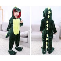Bộ đồ ngủ khủng long xanh, Bộ đồ khủng long cho bé, đồ ngủ cosplay