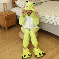 Bộ Đồ Ngủ Liền Thân Hình Ếch Con Dễ Thương Dành Cho Nam Nữ