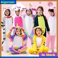 Bộ Đồ Ngủ Liền Thân Hình Khủng Long / Hổ Hoạt Hình Dễ Thương Thời Trang Mùa Đông Cho Bé Trai Và Gái