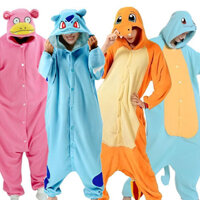 Bộ Đồ Ngủ Liền Thân Hóa Trang pikachu pokemon Cho Cặp Đôi