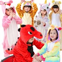 Bộ Đồ Ngủ Liền Thân Hóa Trang Động Vật Dễ Thương Cho Bé