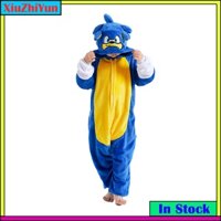 Bộ Đồ Ngủ Liền Thân Hóa Trang Nhân Vật Hoạt Hình sonic 2024 Cho Bé