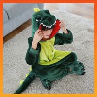 Bộ Đồ Ngủ Liền Thân Hóa Trang Khủng Long / Hươu Cao Cổ / Gấu Trúc / Hươu Cao Cổ / Kỳ Lân Cho Bé