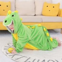 Bộ Đồ Ngủ Liền Thân Hóa Trang Khủng Long Hoạt Hình Dễ Thương Cho Bé