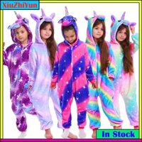 Bộ Đồ Ngủ Liền Thân Hóa Trang Nhân Vật Hoạt Hình Kigurumi Stitch Khủng Long Pikachu Cho Bé Gái