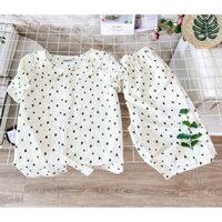 Bộ đồ ngủ mặc nhà nữ quần lửng áo cộc tay cổ sen chất Cotton, Lụa Mango, Đũi, Kate đủ size