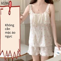 Bộ đồ ngủ nữ áo ngọt ngào + quần short mặc ở nhà